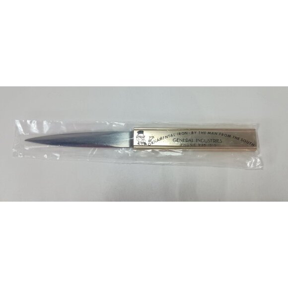 Ornamental Iron By The Man From The South General Industries  Letter Opener Vtg - Picture 1 of 3